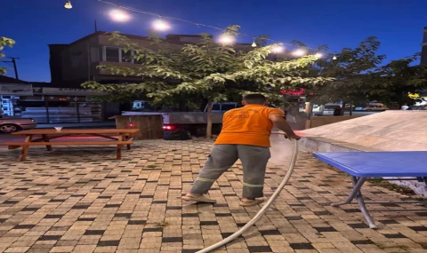 Germencik’te Pazar Sonrası Kapsamlı Temizlik