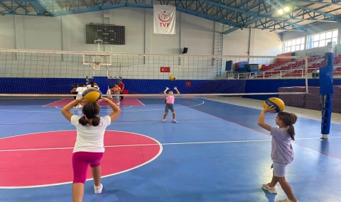 Germencik'te yaz spor kursları tüm heyecanıyla devam ediyor