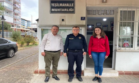 Nazilli İlçe Emniyet Müdürü Erdal Esen’den Yeşil Mahalle Muhtarlığına Ziyaret