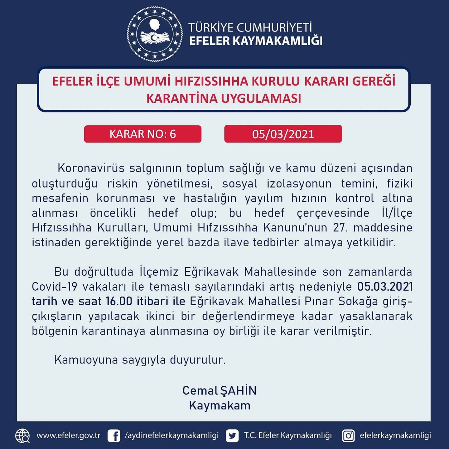 Artan vaka sayıları karantinayı beraberinde getirdi