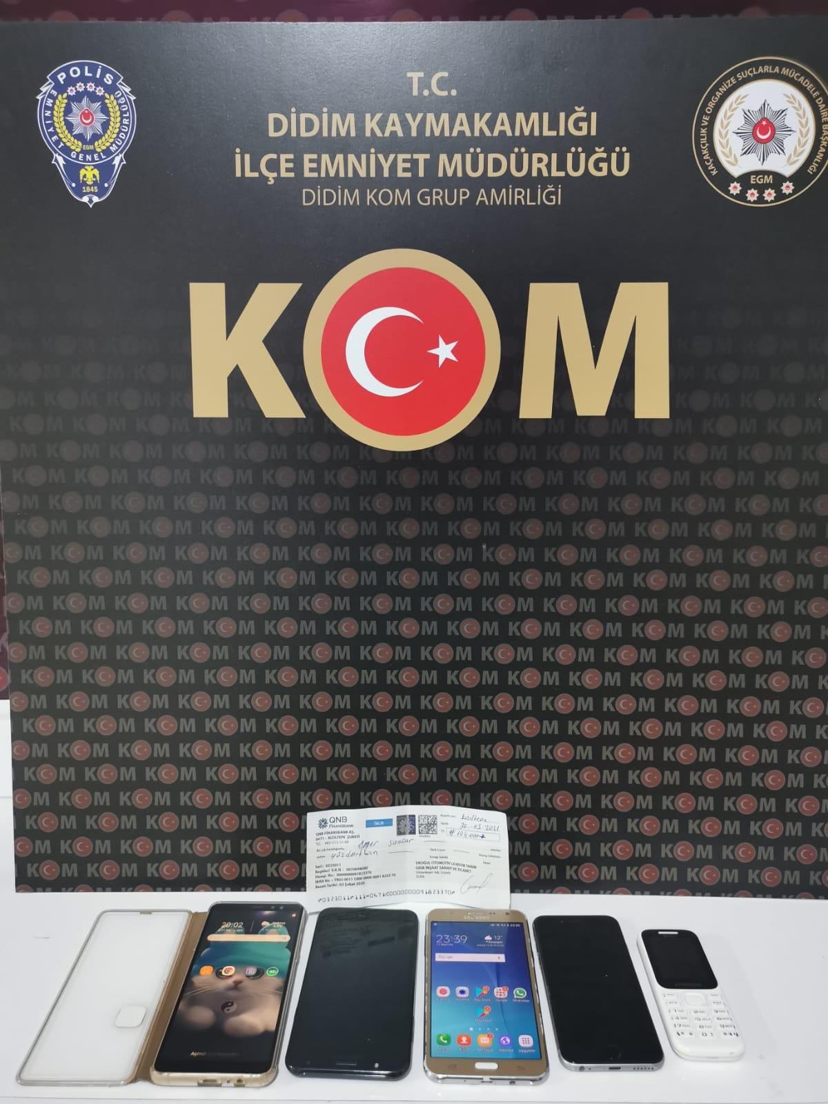 Didim’de Sahte çekle dolandırıcılık polise takıldı